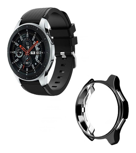 Combo Correa Deportiva + Funda +mica Para Galaxy Watch 46 Mm