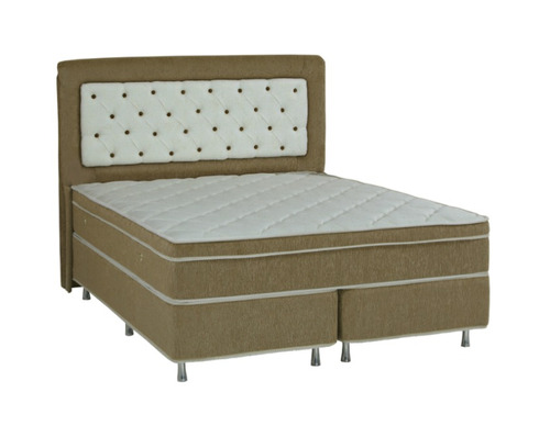 Colchão Magnético Infravermelho+cama Box 2,03x1,93x26 King