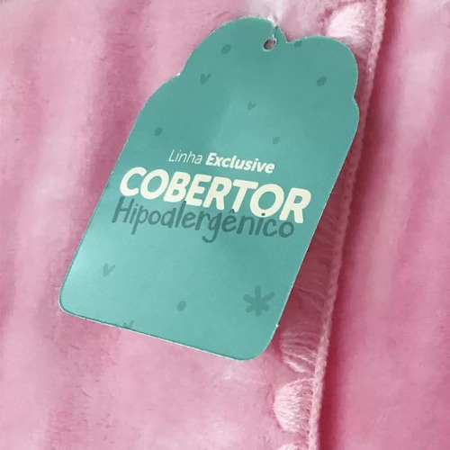 Cobertor Bebê Infantil Colibri Relevo Hipoalergênico
