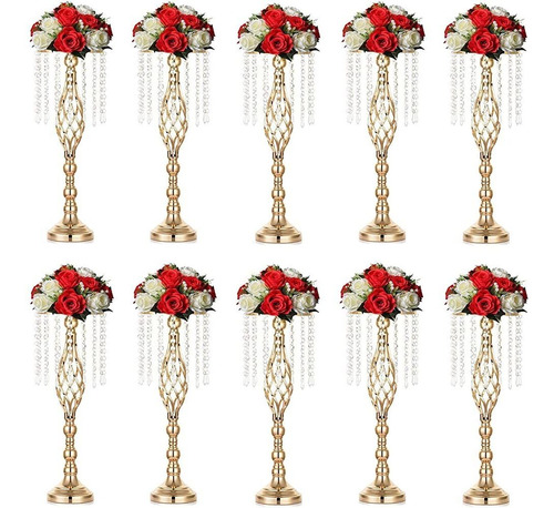 ~? Sziqiqi Mesa De Boda Flor Cristal Centro De Mesa - 10pcs 