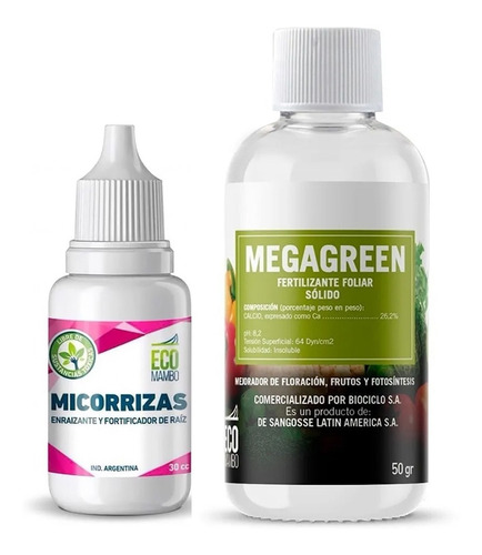 Ecomambo Micorrizas 30cc Con Megagreen Fertilizante 50gr