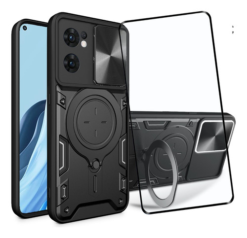 Funda Uso Rudo Para Oppo Reno 7 4g/5g Carcasa+ Screen Mica