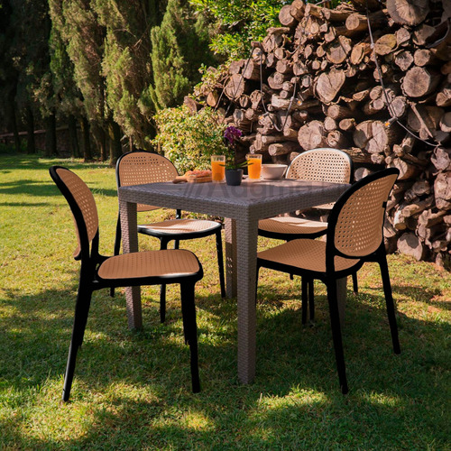 Set 4 Sillas Para Comedor Terraza Diseño Moderno Resistente