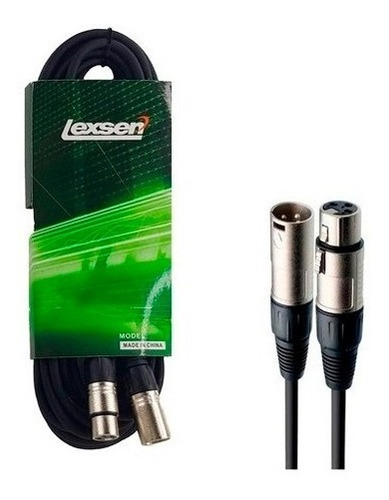 Imagen 2 de 3 de Cable De Microfono Profesional Lexsen 6 Metros