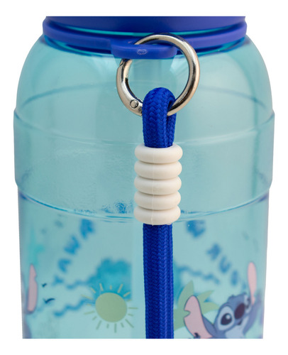 Botella De Plástico Con Tapa Doble Personajes Animados 680ml Color stitch