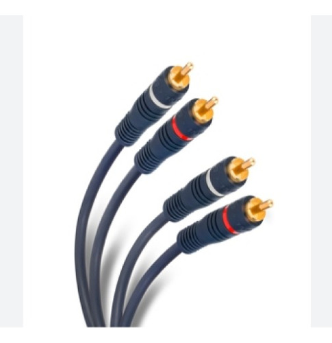 Cable 2 Rca Con Piloto 0.9m Colores Variados