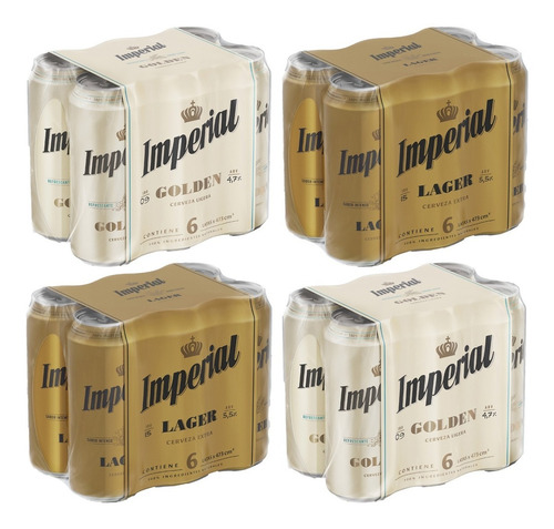 Cerveza Imperial Lager - Golden Latas 473cc X 24u.