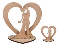 Comprar 50 Souvenirs + 10 Centros De Mesa Novios Con Corazón - Boda