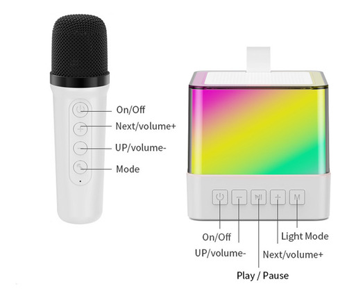 Set De 2 Micrófonos Y Altavoces Inalámbricos Karaoke Machine