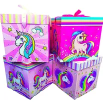 Comprar 12 Cajas  Regalo Sorpresas 15 Cm Unicornios Cumpleaños Niñas