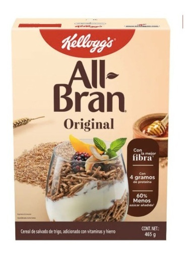 Cereal All Bran Original Kellogg's 465 Gr 2pzasd