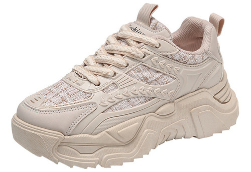 Women's Fashionable Thick Sole Sport Tennis Shoes.