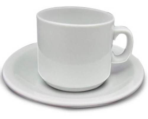 Set 6 Tazas Desayuno De 220 Cc Porcelana Importadas