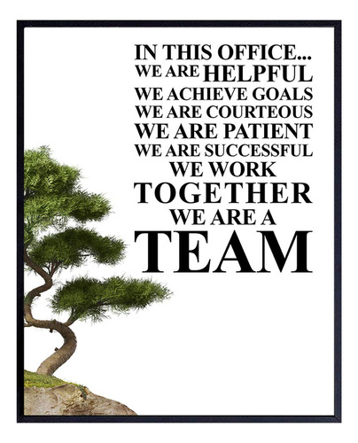 Team Office Wall Art Decor- Unique Motivational Gift For Bos