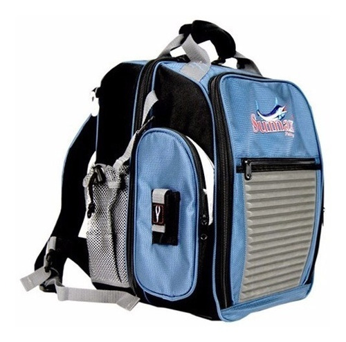 Bolsa Mochila Pesca Sumax Sm-1203 Azul C/ 3 Estojos + Brinde