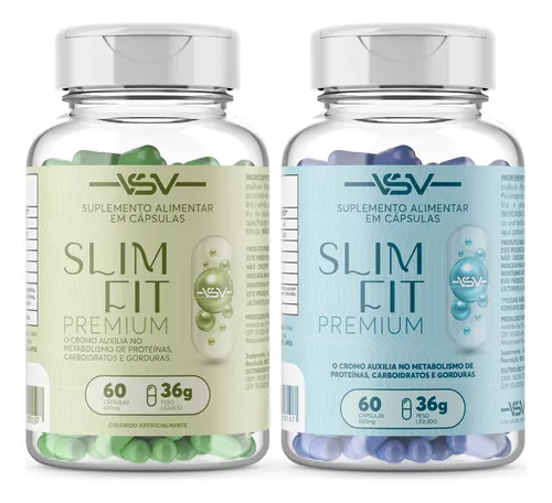 Kit 2 Slim Fit Emagrecedor Acelera Metabolismo Secar Rápido