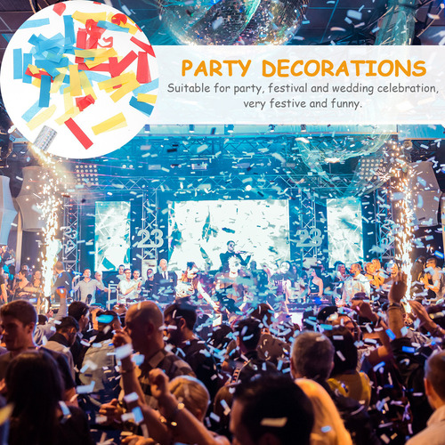 Tubo Para Fuegos Artificiales Con Confeti En Papel Tisú, Paq