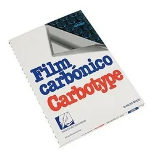 Papel Carbonico Carbotype Oficio X 50 Hojas Color Azul