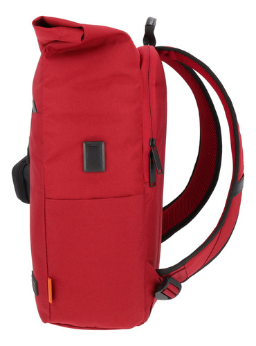 Mochila Ejecutiva Airpack Portalaptop Adventure Bound Color Rojo Diseño De La Tela Lisa