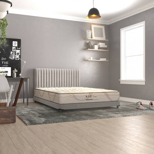Colchón King Size Rio Serenity Foam Zero Movimiento Color Blanco