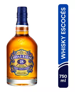 Chivas Regal Whisky Blended Scotch18 Años Gold Signature
