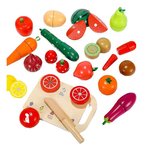 Juego De Frutas Para Cortar Alimentos Para Niños Pequeño [u]