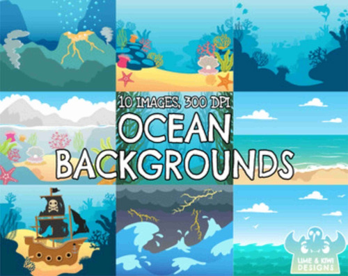 Papeles Fondos Digitales - Ocean Backgrounds