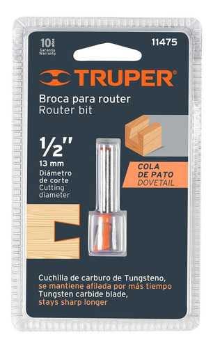 Fresa Cola De Milano 1/2 Truper