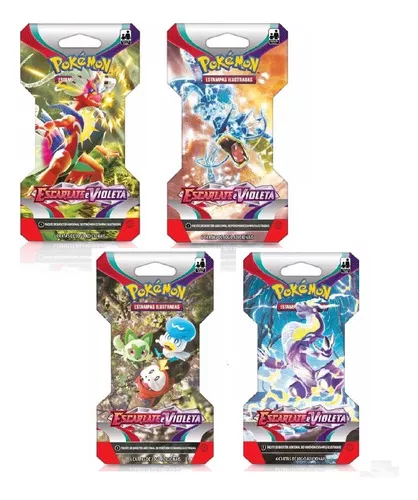 Jogo De Cartas Pokemon Escarlate e Violeta Unitario 6 Cartas