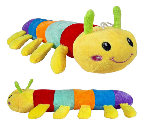 Pelúcia Centopeia Colorida Antialérgico - 44cm - Bee Toys