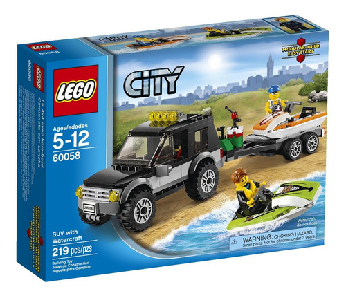 Lego City Great Vehicles 60058 Suv Con Embarcaciones
