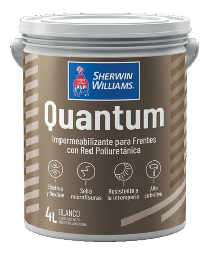 Quantum Frentes Impermeable Poliuretánica X 20 Lt Pintura