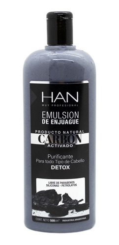 Han Carbon Activado Kit Shampoo + Enjuague 500ml Pelo 6c