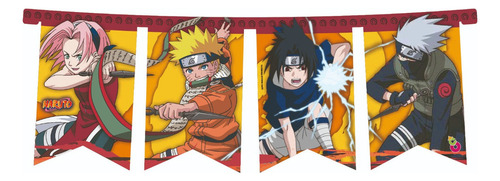 Banderín/guirnalda Otero Naruto Color Naruto Con Diseño Naruto
