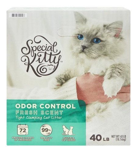 Arena Para Gato Aroma Fresco Special Kitty 40 Lbs Importado