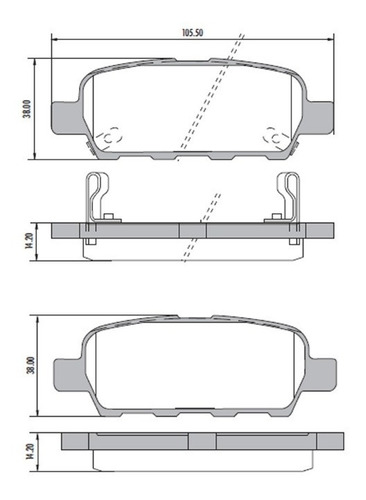 Pastilla De Freno Trasera Frasle Nissan X-trail 02/ Koleos