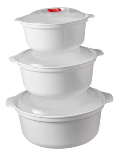 3 Piezas De Cuencos Para Microondas Con Tapas, Cuencos Para