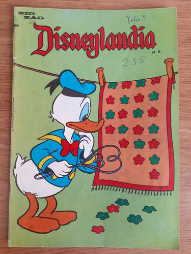 Cómic Disneylandia Número 235 Editora Zig Zag 