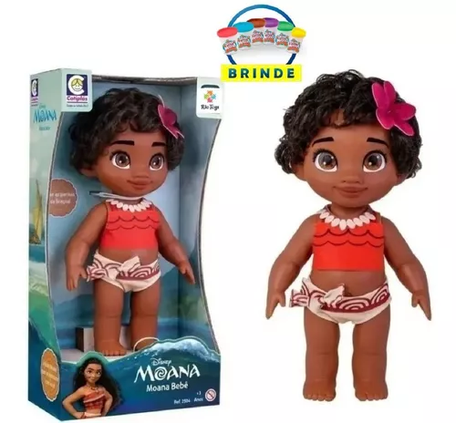 Brinquedo Boneca Pequena r Criança Menina Morena Giovana