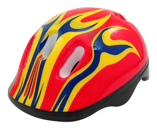 Capacete Infantil Vermelho Bike Skate Patins Patinete Ajuste