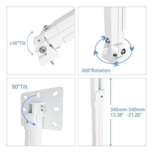 Suptek Mini Proyector Extendido Soporte De Techo A...