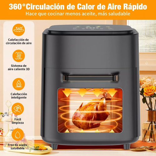 15l Air Fryer Freidora De Aire 6 En 1+rostizador+deshidratad