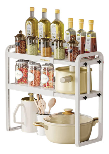 Estante Organizador Extensible Para Cocina 2 Niveles 