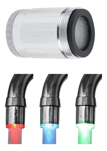 Zerodis - Grifo De Agua De 3 Colores Con Luz Led Para Gradie