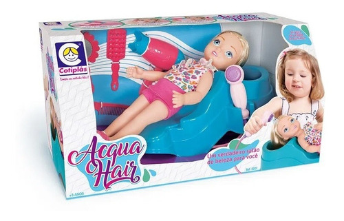 Boneca Salão De Beleza Lavar E Pentear Acqua Hair