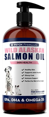 Aceite De Salmón Alascano Puro Para Perros Amp; Gatos 3kkgf