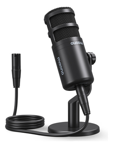 Micrófono Maono Xlr Dinámico Para Vocal Interfaz Audio Pd100