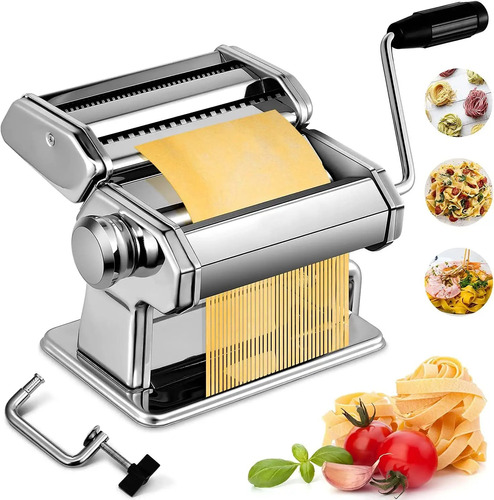 Máquina Para Hacer Pasta, Máquina Manual De Fideos De Acero 