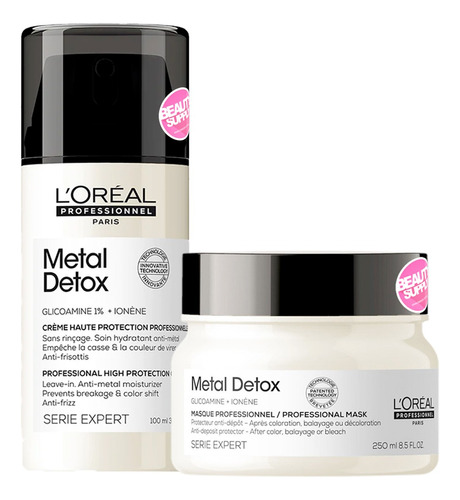 Kit Crema Alta Protección Y Mascara Loreal Metal Detox