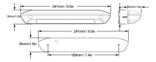 Lámpara De Toldo Impermeable Universal Con Luz Led Rv De 12